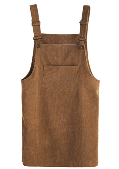 Mini Corduroy Overall Dresses 