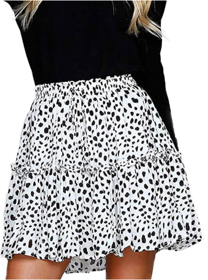 Cute High Waist Ruffle Mini Skirt