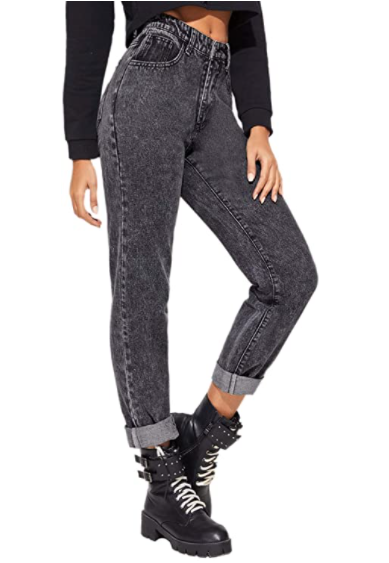 Modern Boyfriend Mid Waist Tapered Jeans