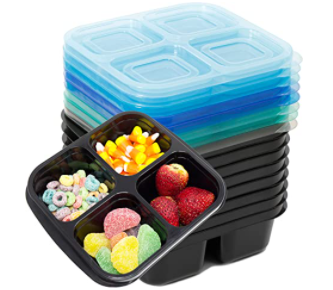 8 Sets 4-Reusable Bento Lunch Box