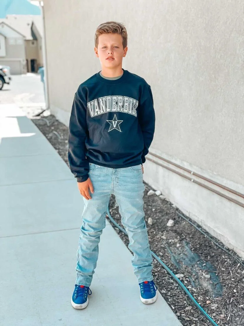 Tween Boy jeans and sweater