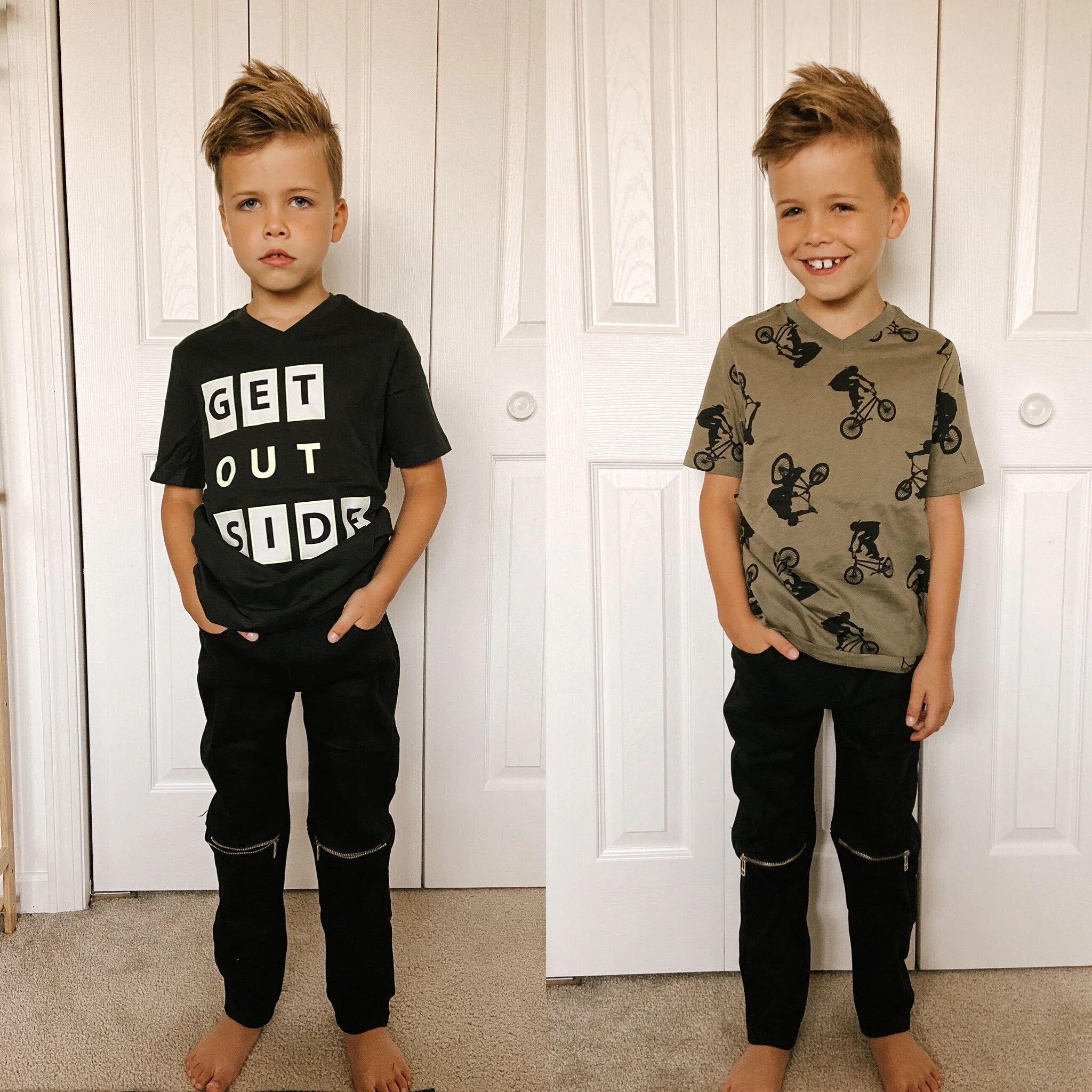  Boys' Short-Sleeve V-Neck T-Shirts