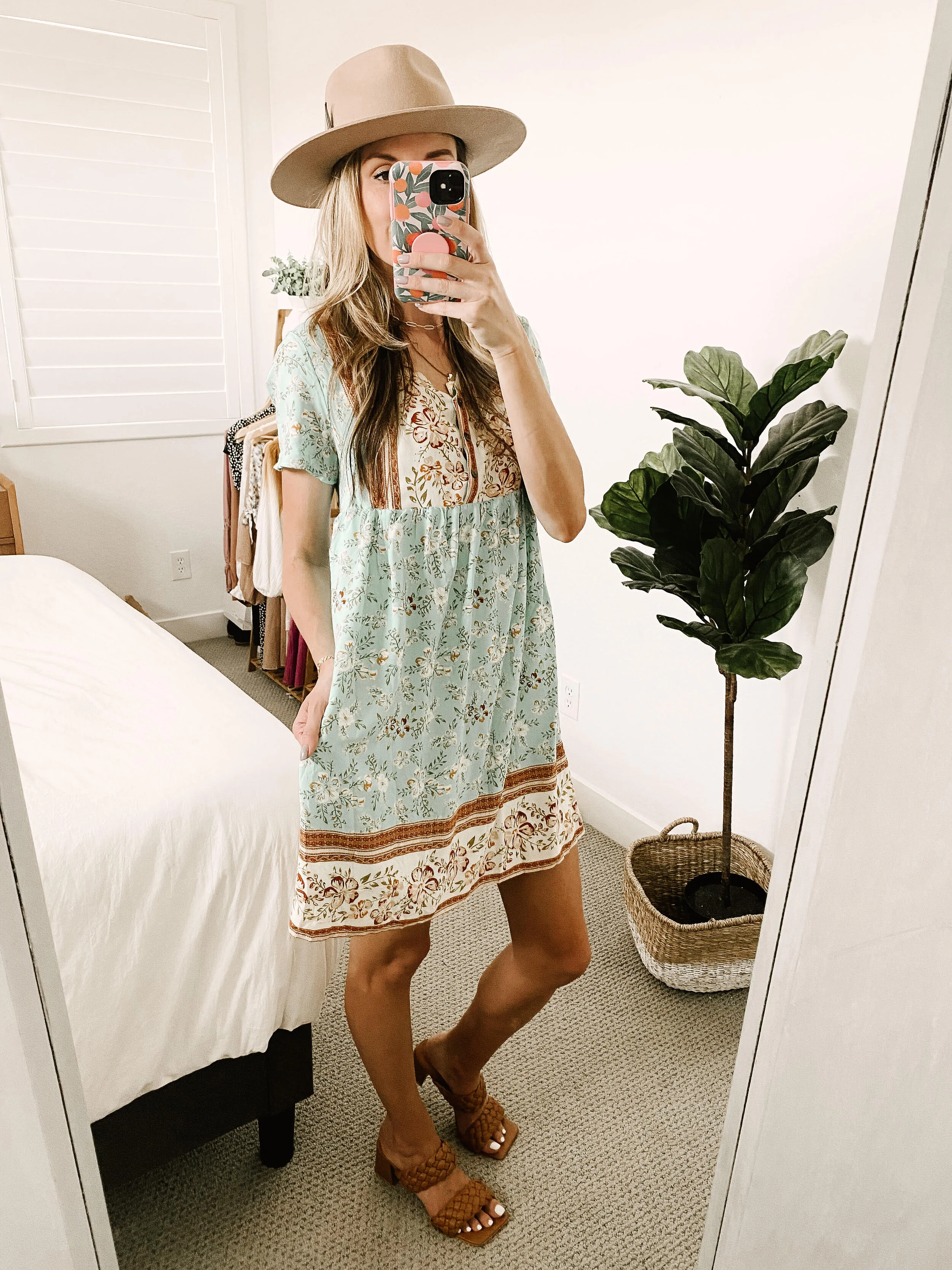 Summer Floral Mini Bohemia Dress