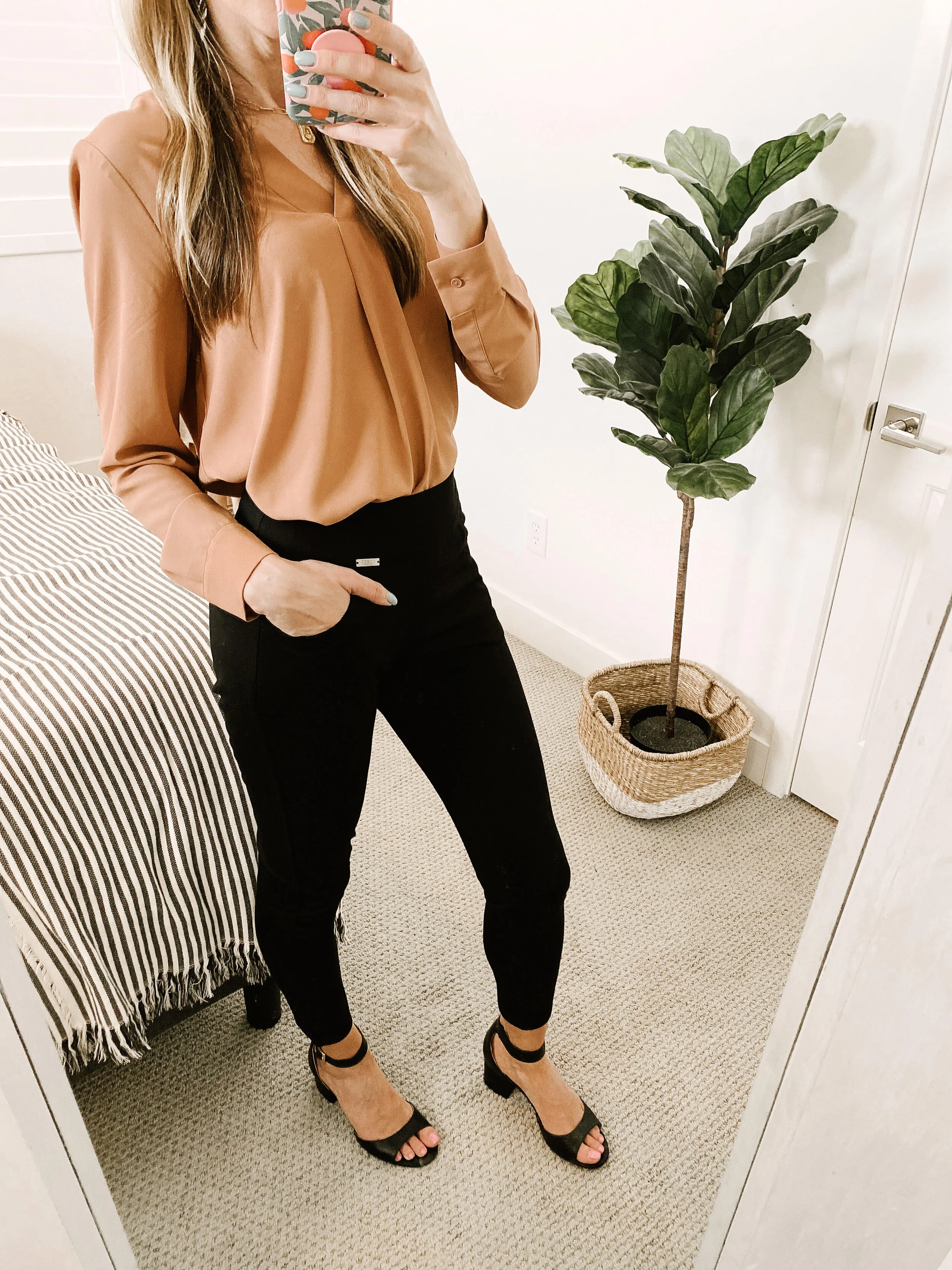 Skinny High Waist Pull on Pants