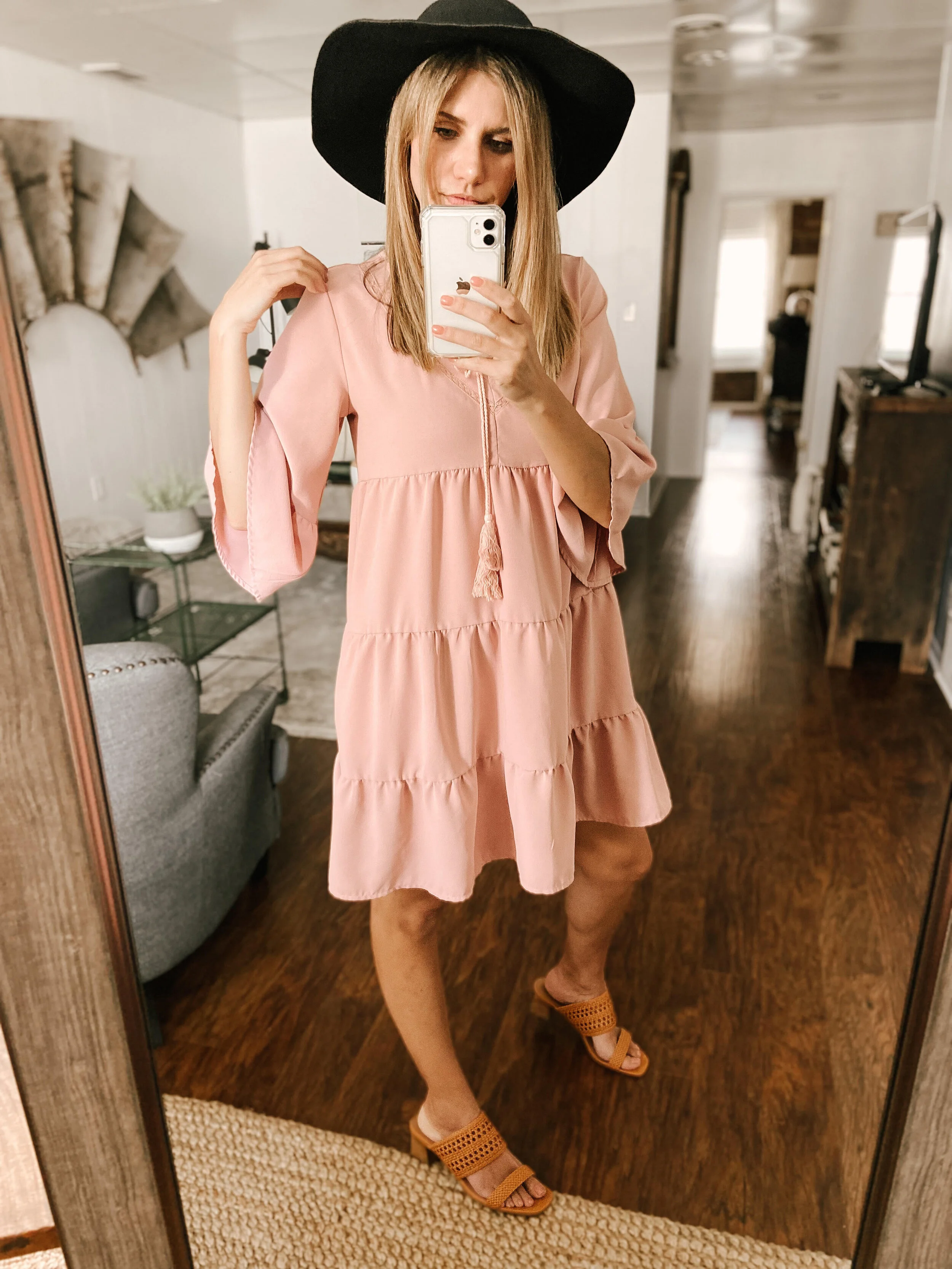 Casual Babydoll Ruffle Mini Dress