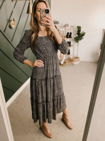 Floral Print Maxi Dress