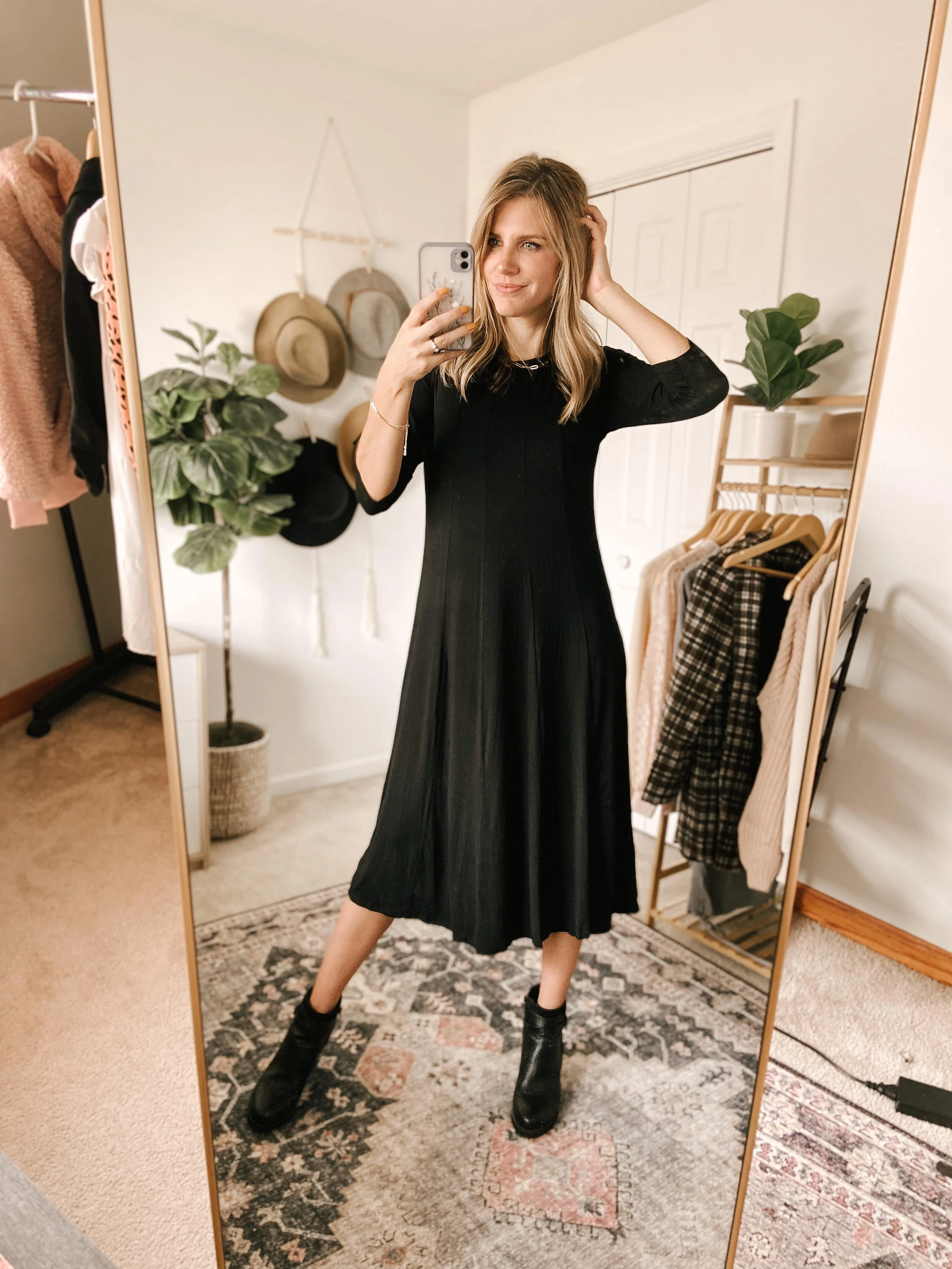 Flare Midi Long Dress