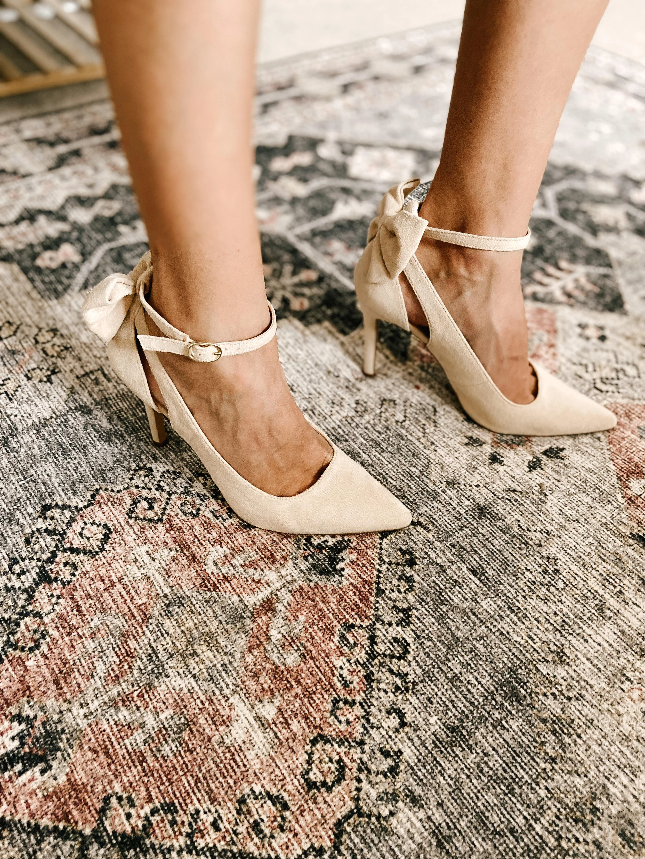 Pointed Toe High Heels Ankle Strap 