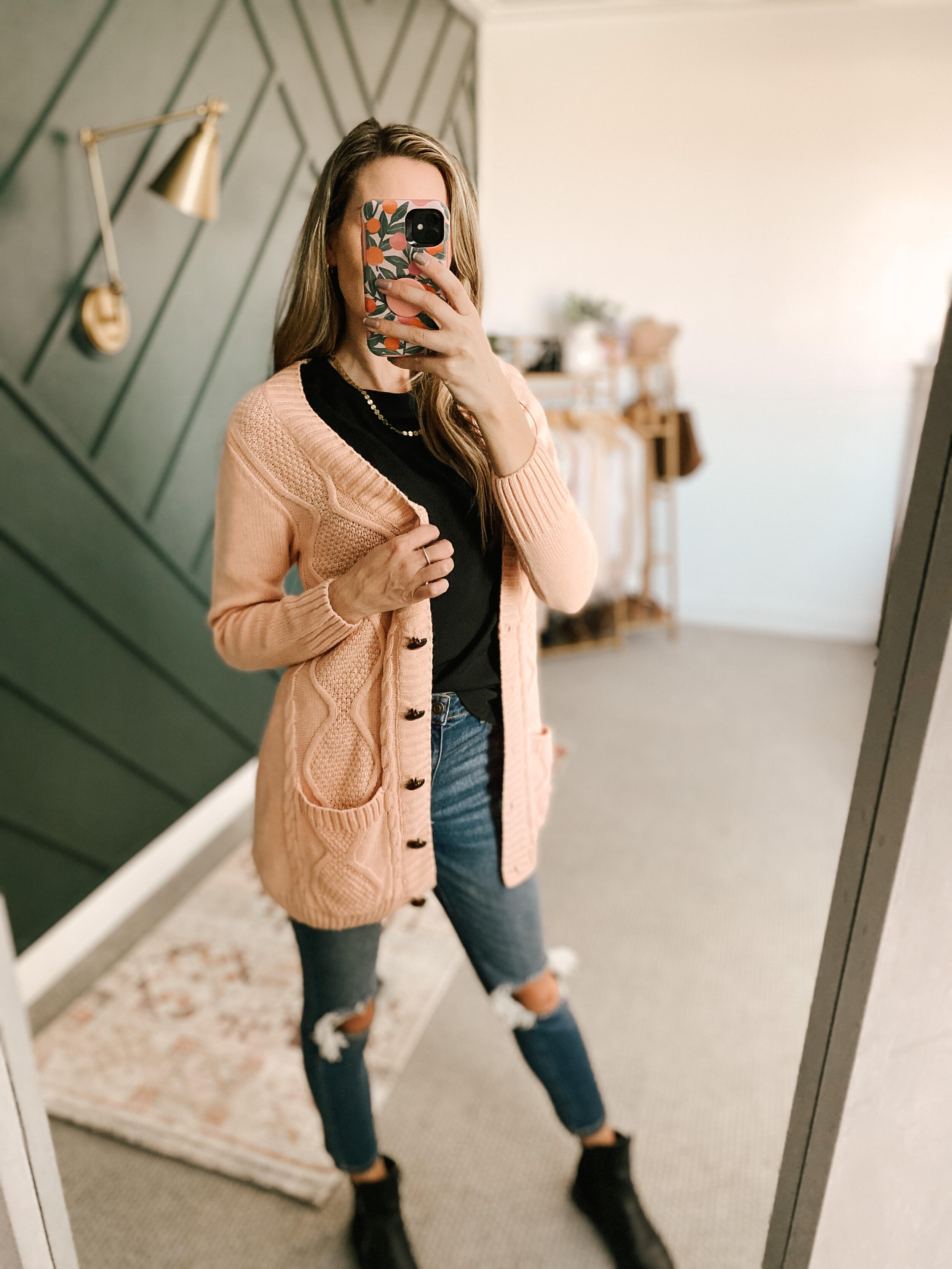 Long Sleeve Knit Sweater Cardigan