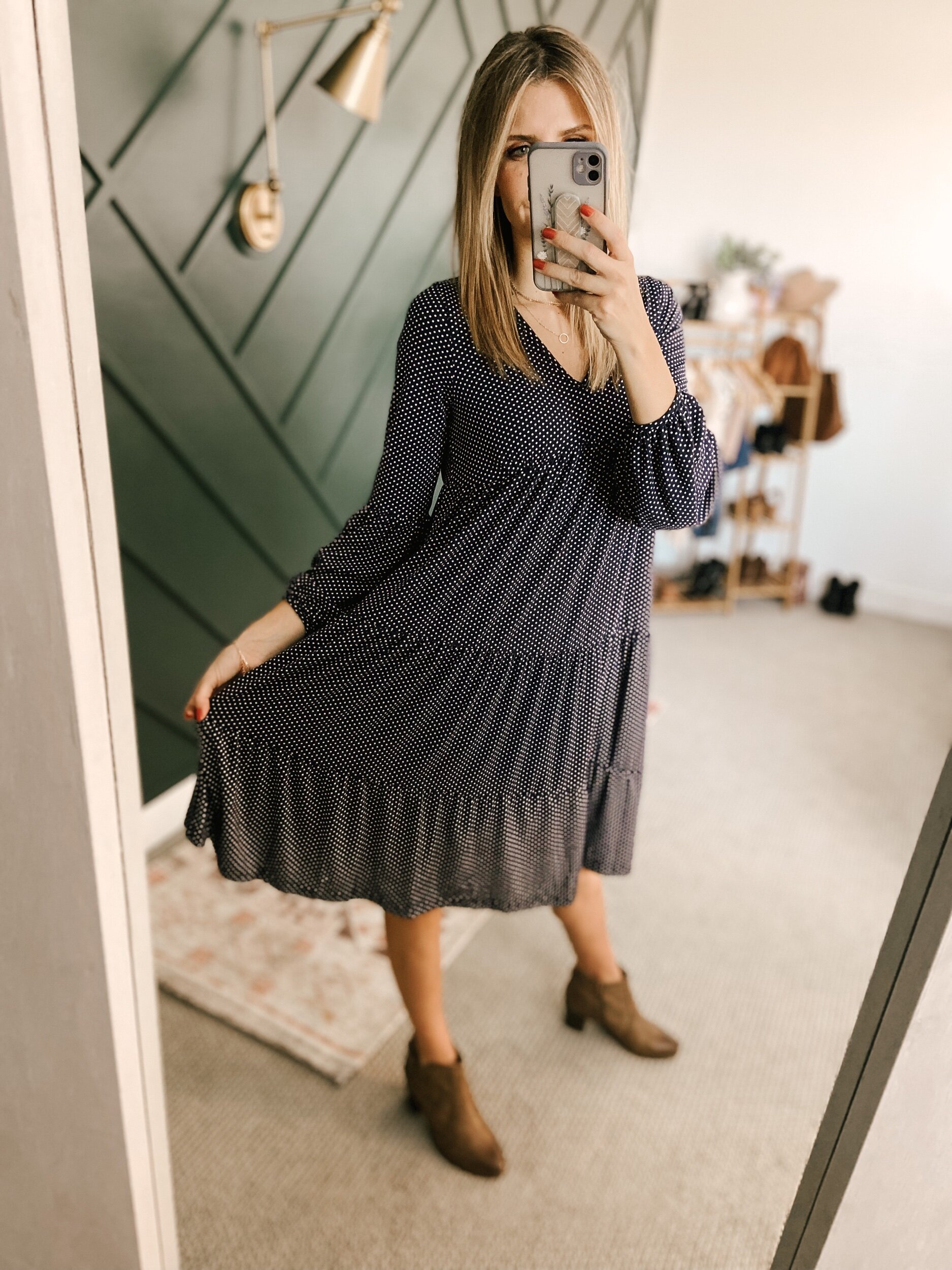 Tiered Midi Ruffle Dress