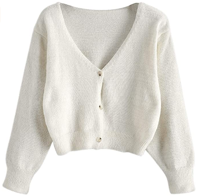  Cropped Cardigan Sweater