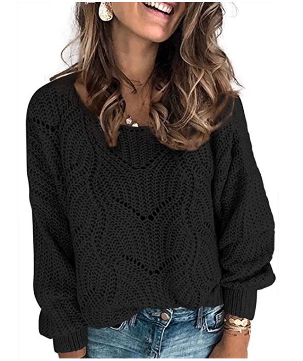 Crewneck Knit Pullover Sweaters