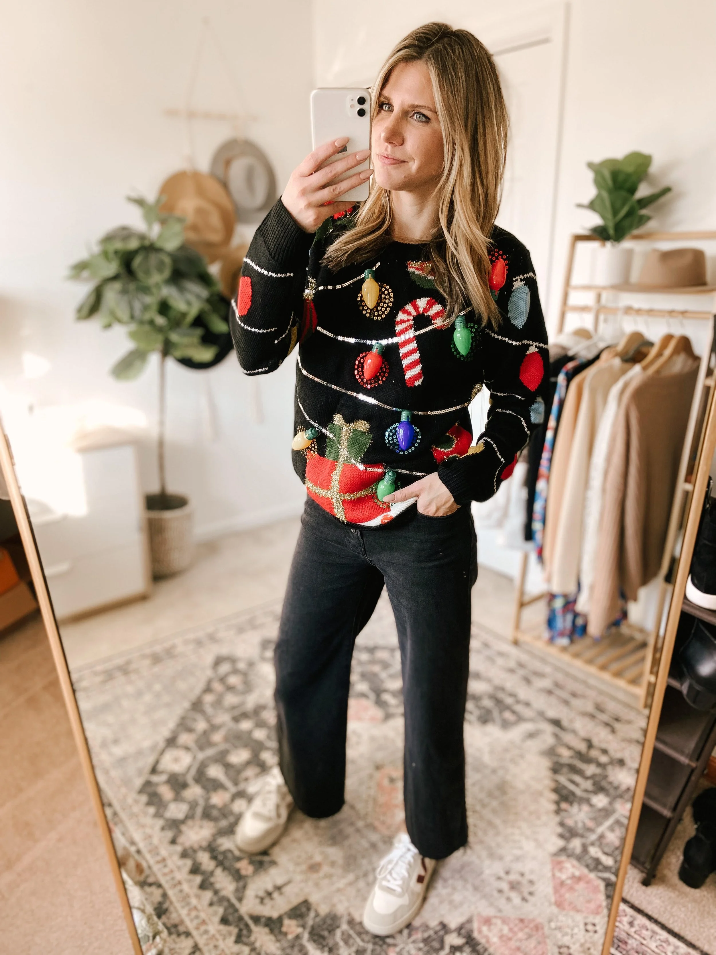 LED Light Up Reindeer Sweater 