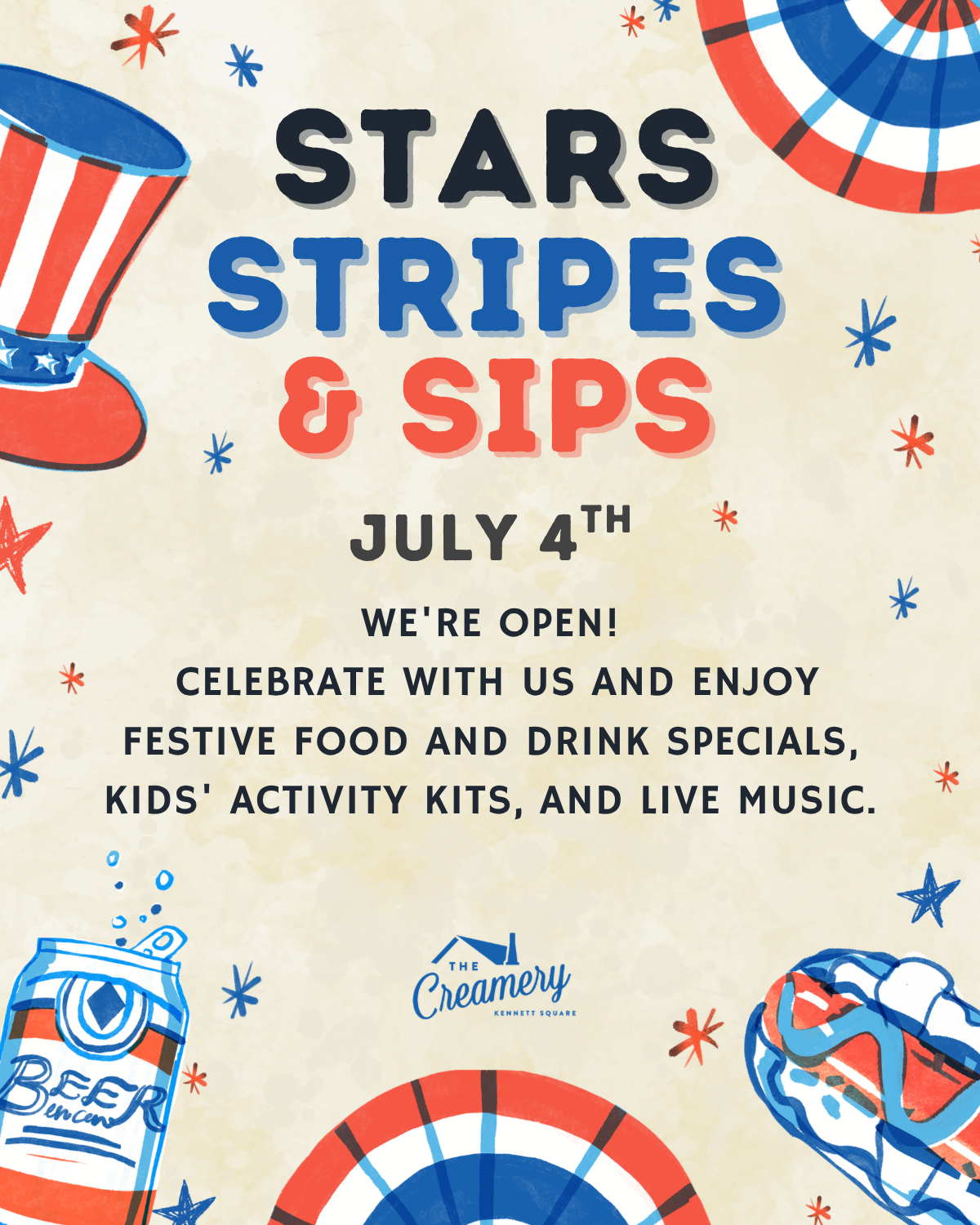 Star, Stripes, & Sips