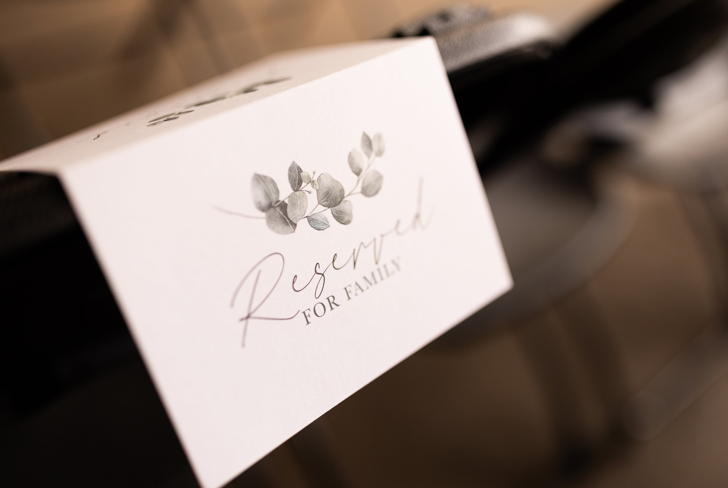 Wedding seating place card for wedding venue in a beer garden in kennett square PA.