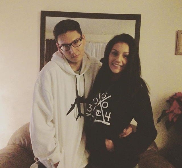 Dakota Bear and Casey Desjarlais in early 30604 Apparel hoodies