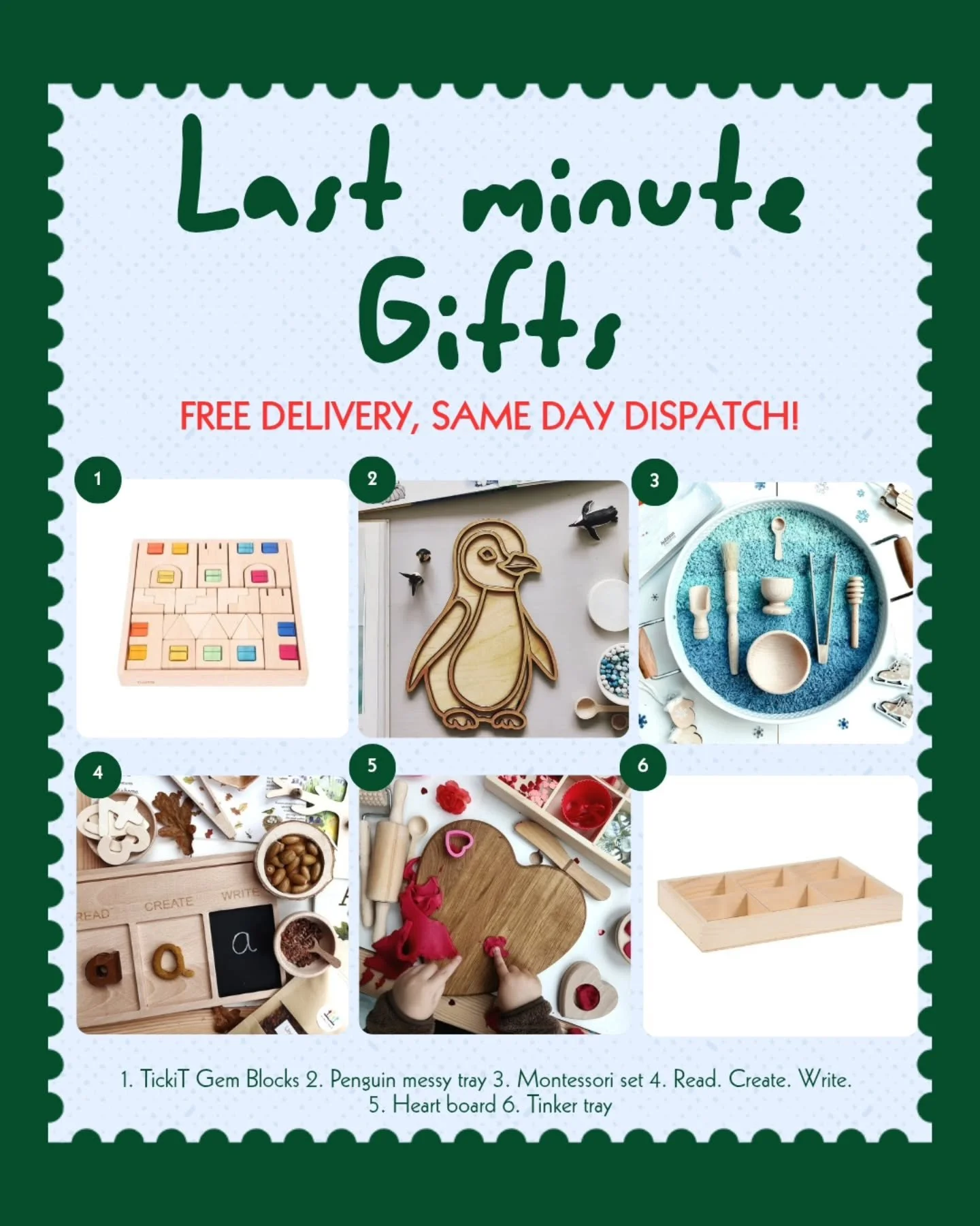 🎁✨ Last-Minute Gifts? We&rsquo;ve Got You Covered! ✨🎁

Still need last-minute gifts or stocking fillers? Don&rsquo;t panic &mdash; Rainbow Play Sets is here to save the day! 🌈

We&rsquo;ve got amazing toys, games, and stocking-perfect surprises th