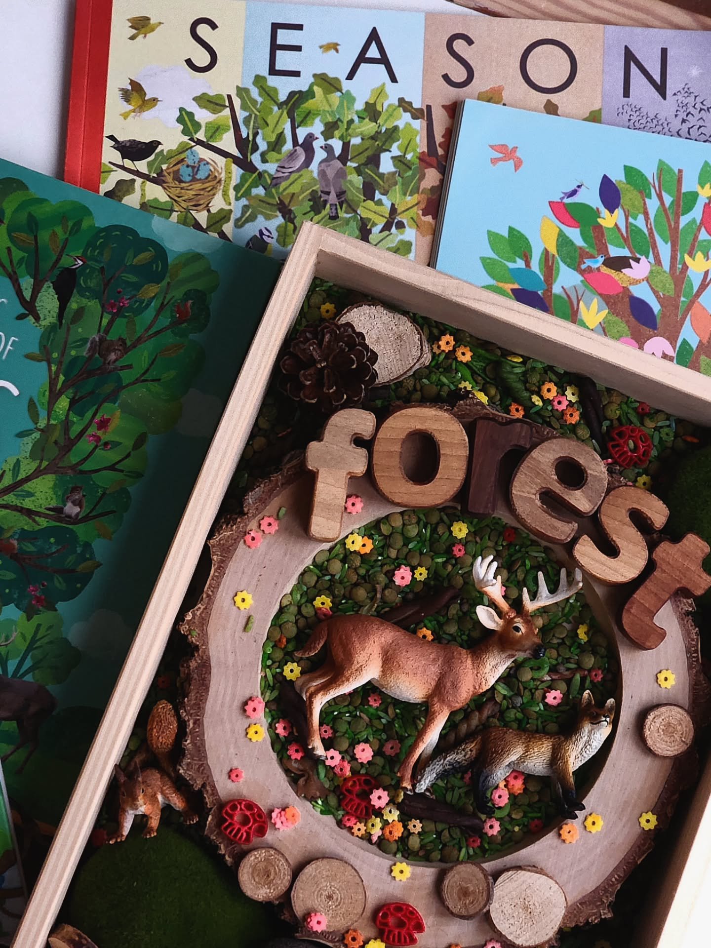 Spring is coming and Forest Bloom Sensory Base is ready to blossom! Who else can&rsquo;t wait for Spring? 🌸 

New sensory bases available at www.rainbowplaysets.co.uk 

#smallworldplay #sensoryplay #springplay #sensorybase #montessoriathome