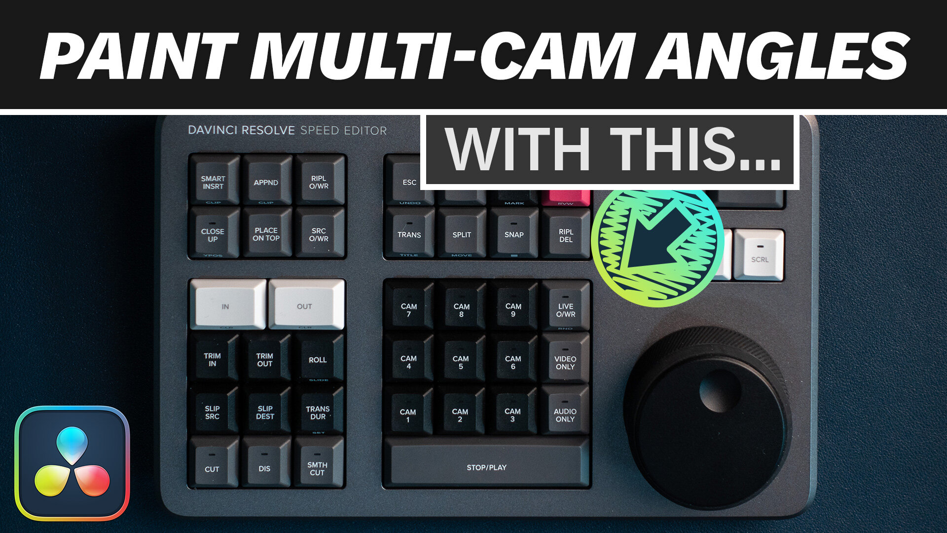 DaVinci Resolve SPEED EDITOR | Live Overwrite MULTICAM & Sync Bin Tutorial
