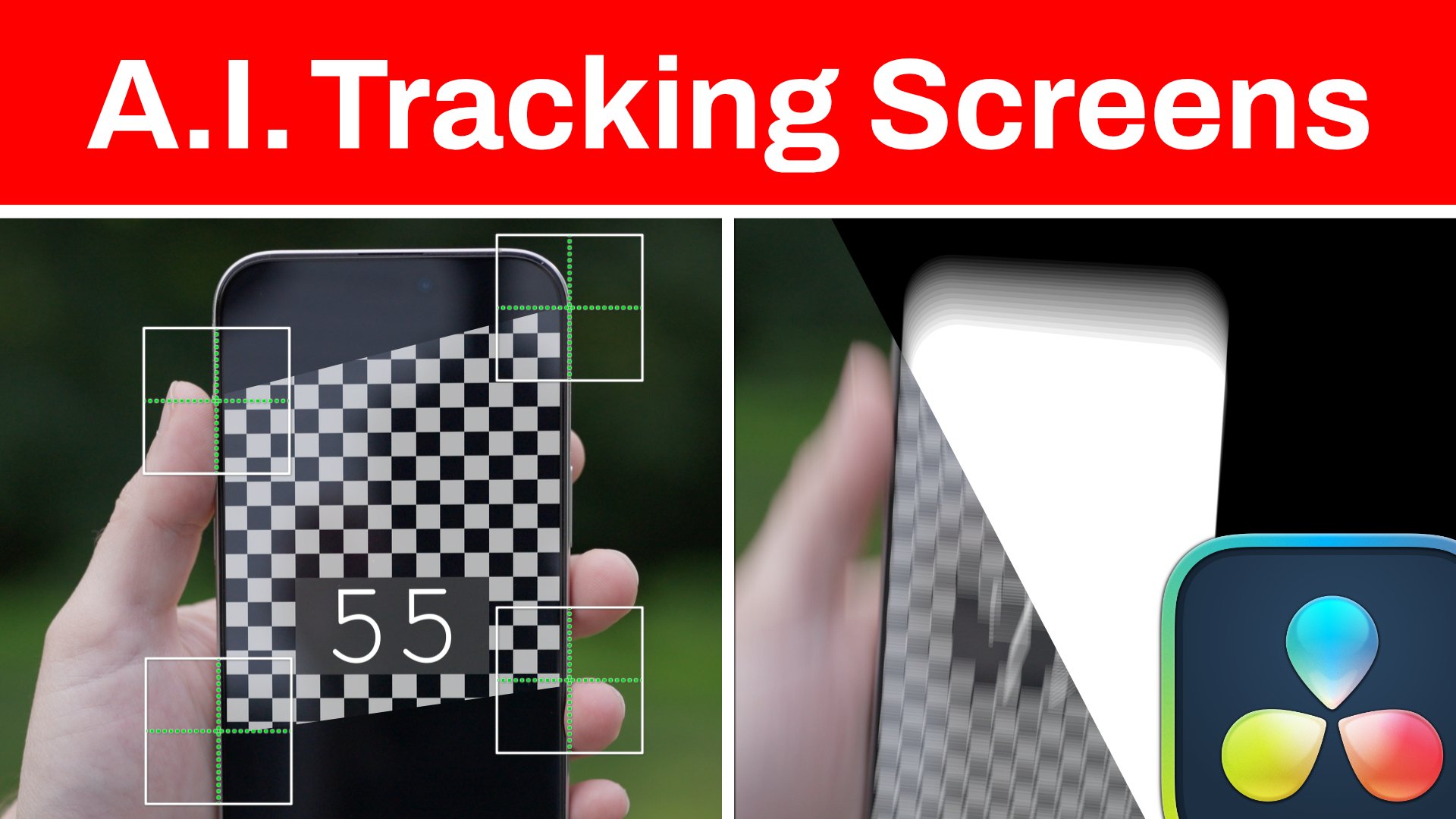 AI IntelliTrack w/ Manual Tracking for Resolve Screen Replacements