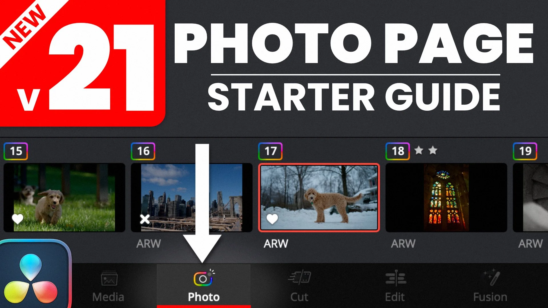 DaVinci Resolve 21 PHOTO Page Tutorial