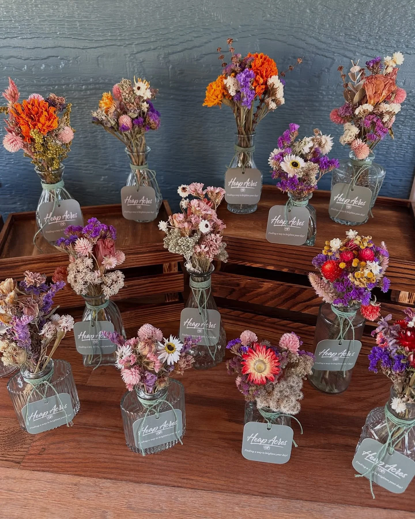 Everlasting Bud Vases - 6 pack