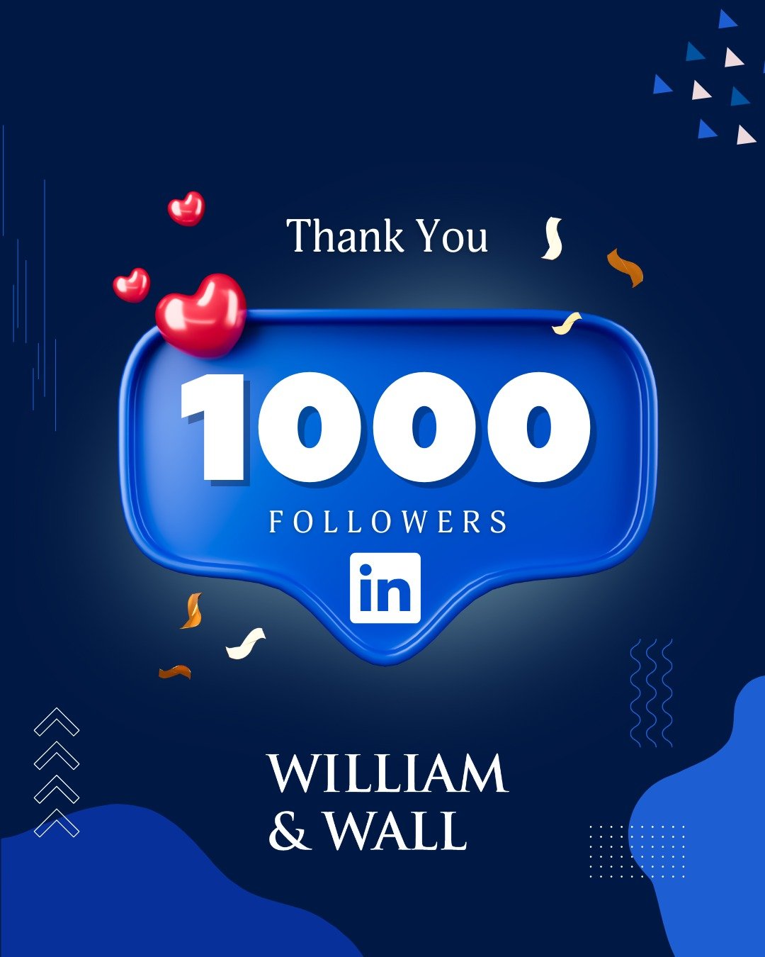 We are honored to reach 1,000 followers on LinkedIn—thank you for supporting William & Wall. Onward.
.
.
.
#WilliamAndWall #CorporateValuation #Macroeconomics #FederalSpending #BusinessValuationExpert #SellMyBusinessArizona #Inflation #Inte