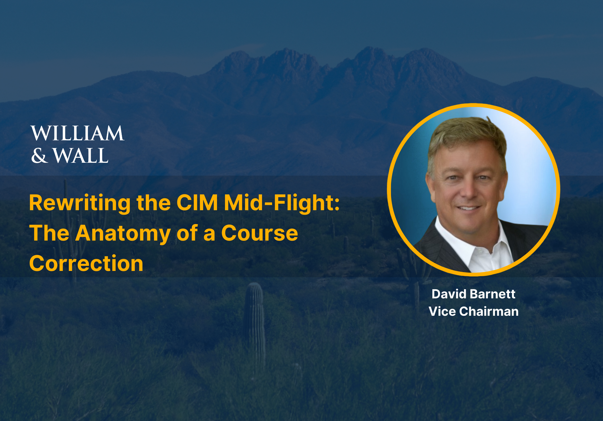 Rewriting the CIM Mid-Flight: The Anatomy of a Course Correction