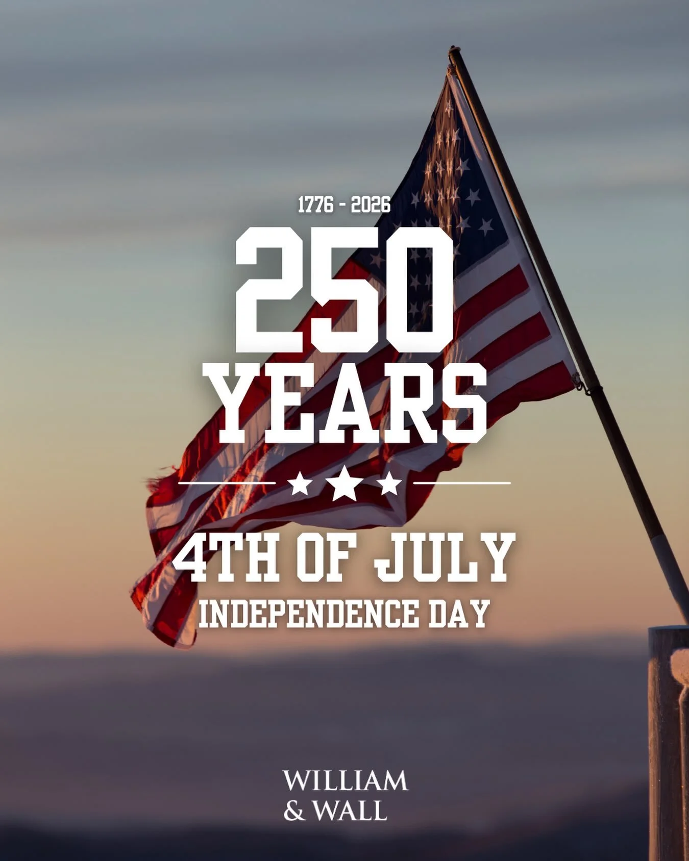 A reminder that freedom isn&rsquo;t free. Today we celebrate not only the freedoms defended by those who have served, but also the dreams of generations who came from faraway lands to help build this nation. God bless our troops, and happy 250th birt