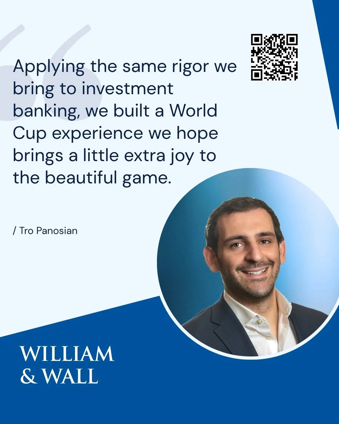 ⚽🏆 The William &amp; Wall 2026 World Cup Challenge is officially open.
Football has always meant a great deal to us, so we're excited to finally share this project.
Over the past several months, our team built a comprehensive World Cup prediction pl