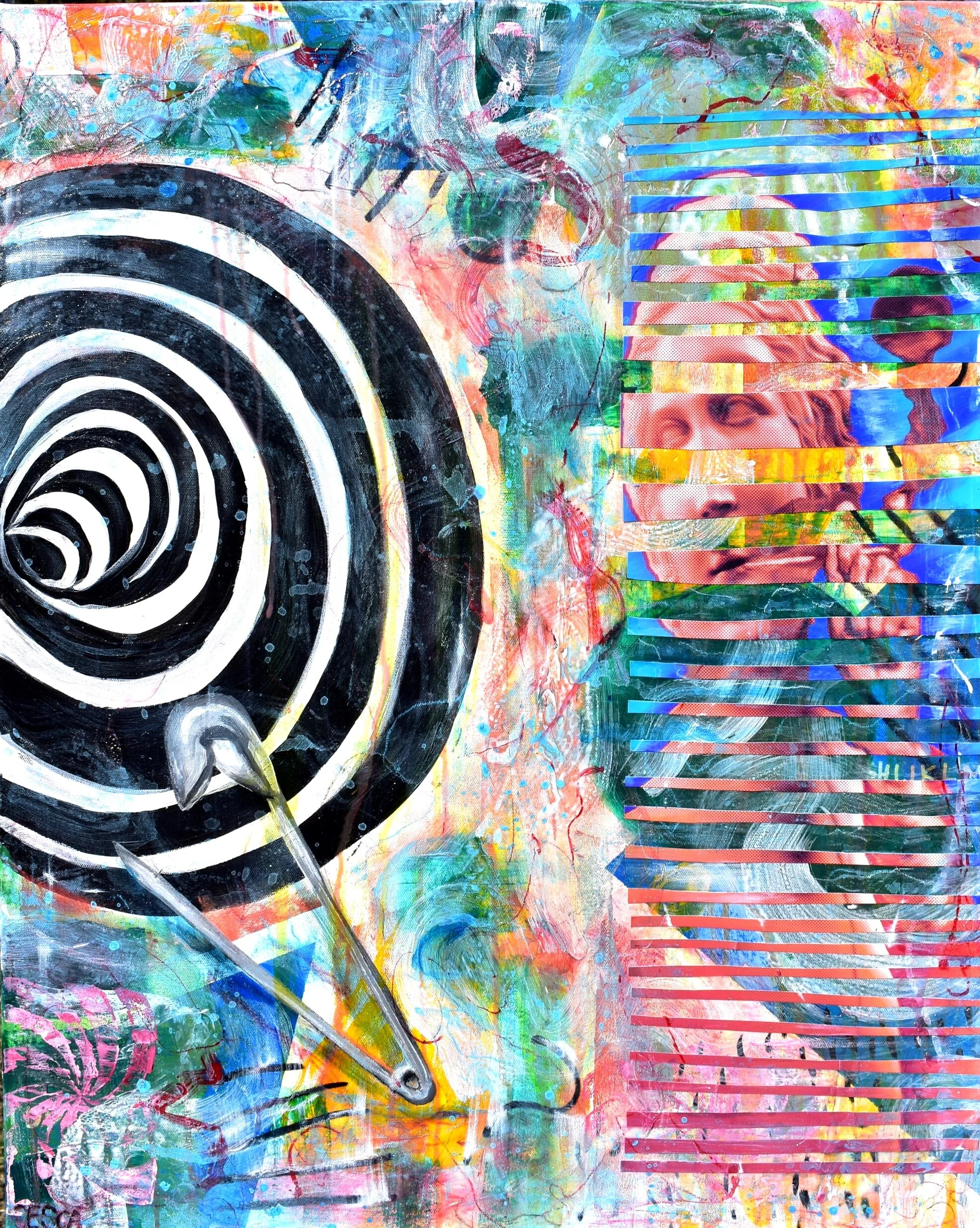"Disillusioned" Mixed Media, 24 x 30, SOLD