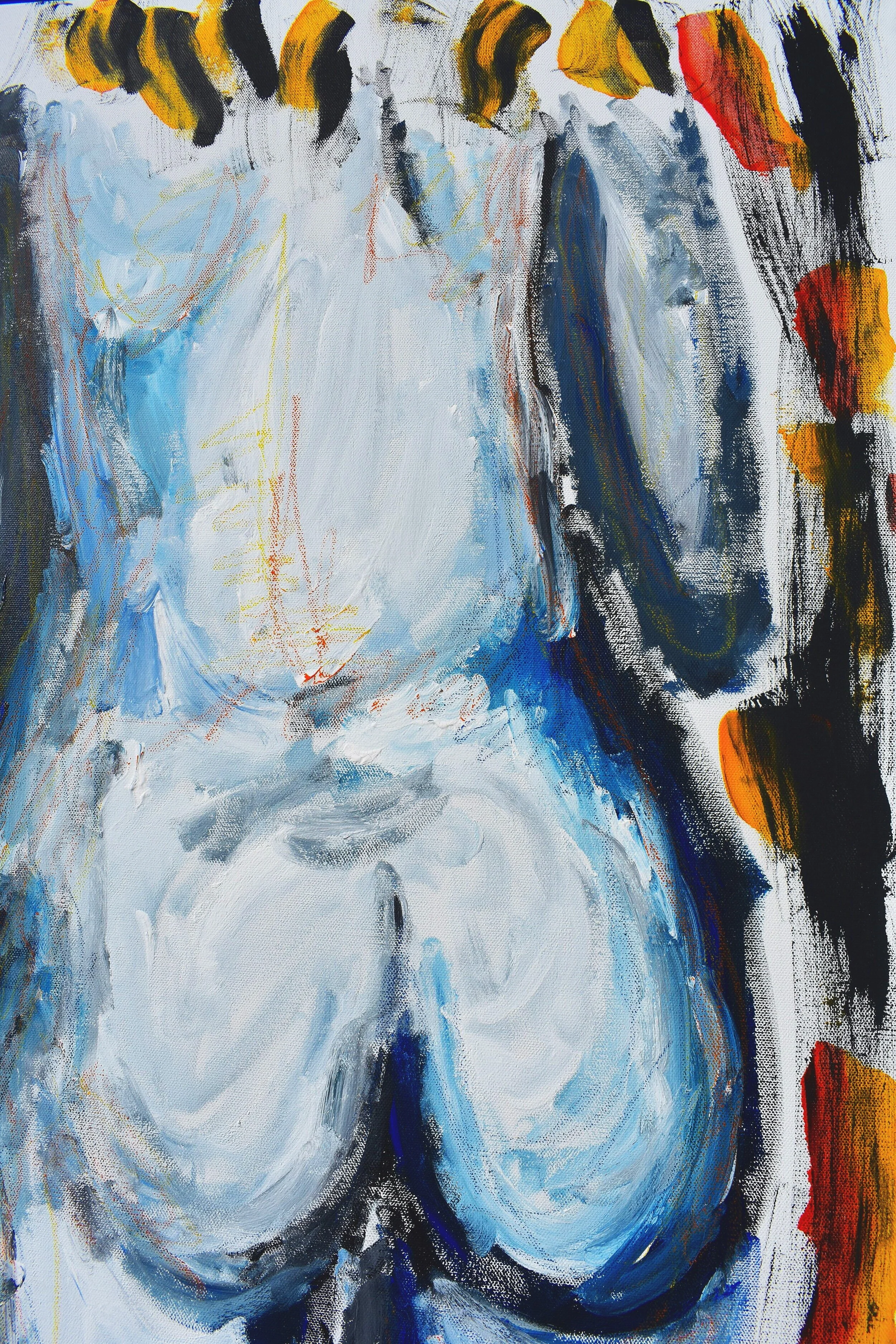 "Lady of the Night", Mixed Media on Canvas, 30" x 40"