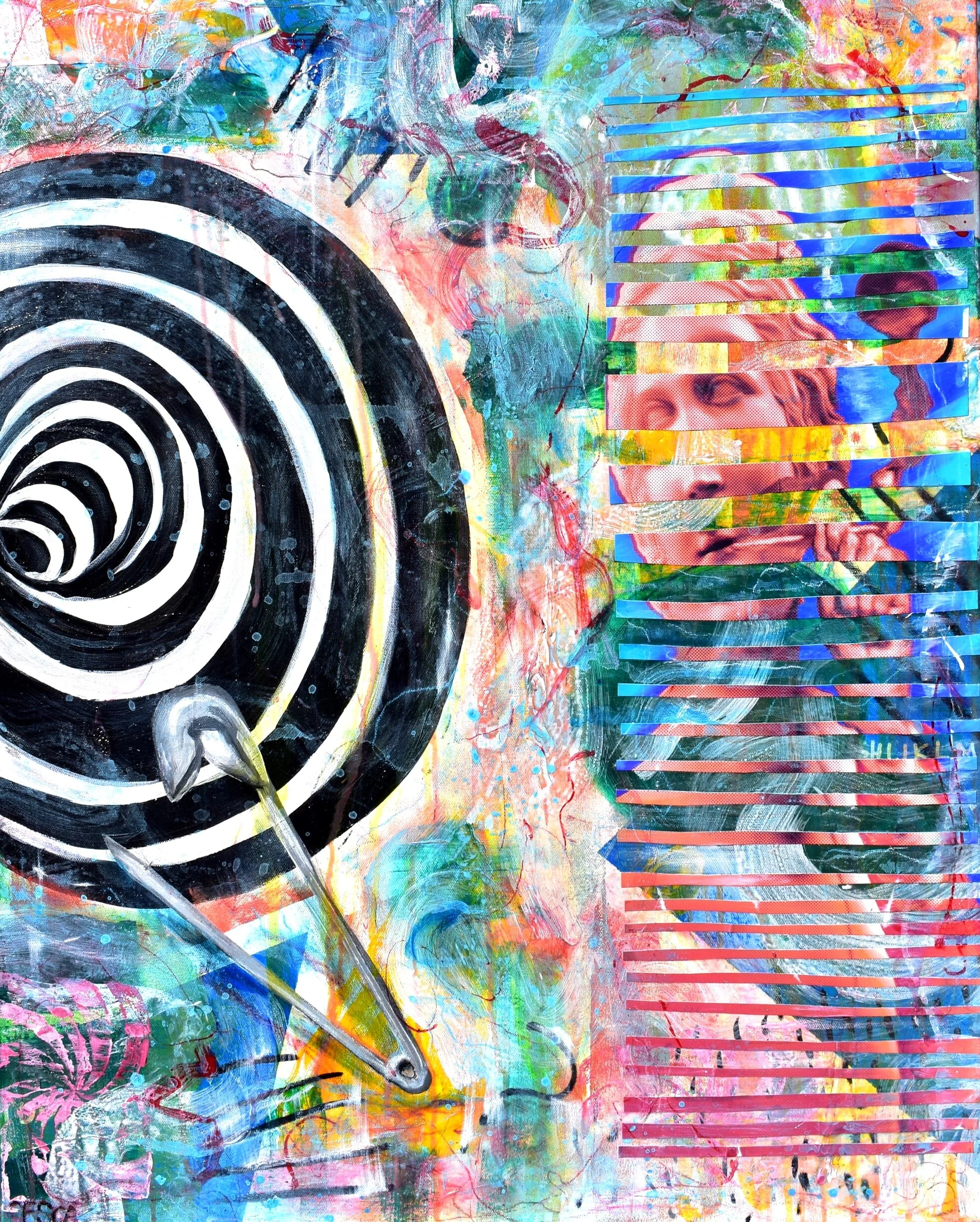 "Psyche" , Mixed Media on Canvas, SOLD