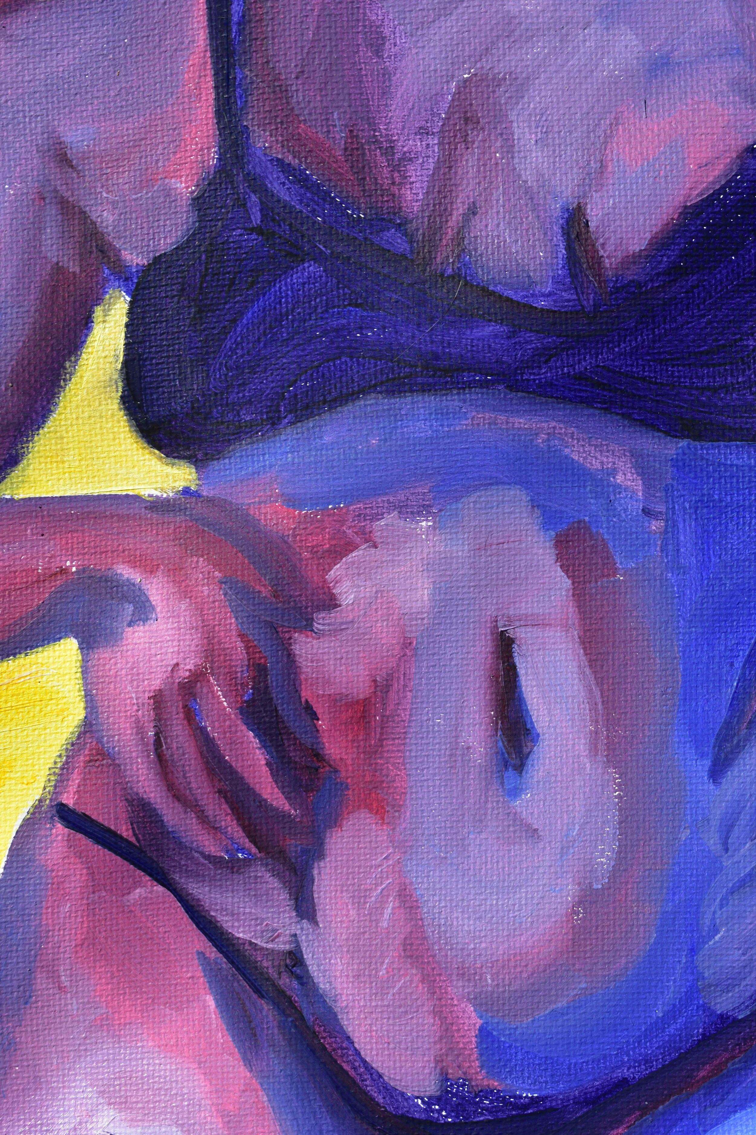 "Purple Dreams", Oil on Canvas, 12" x 12"