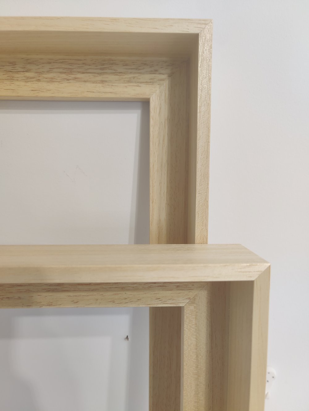 Custom Natural Wood Floater Frame: 24 x 30 — Rachel Reinert