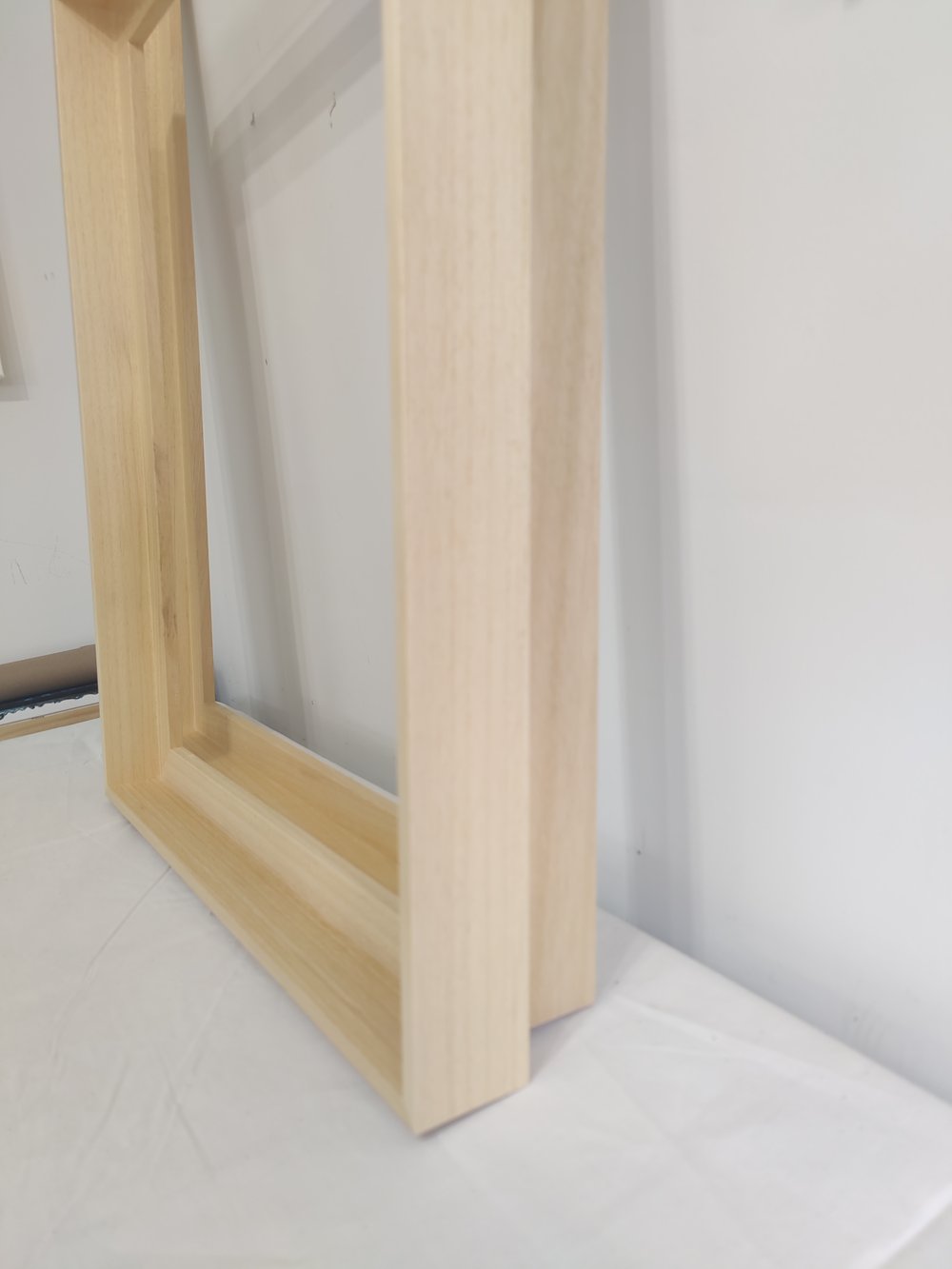 Custom Natural Wood Floater Frame: 24 x 30 — Rachel Reinert