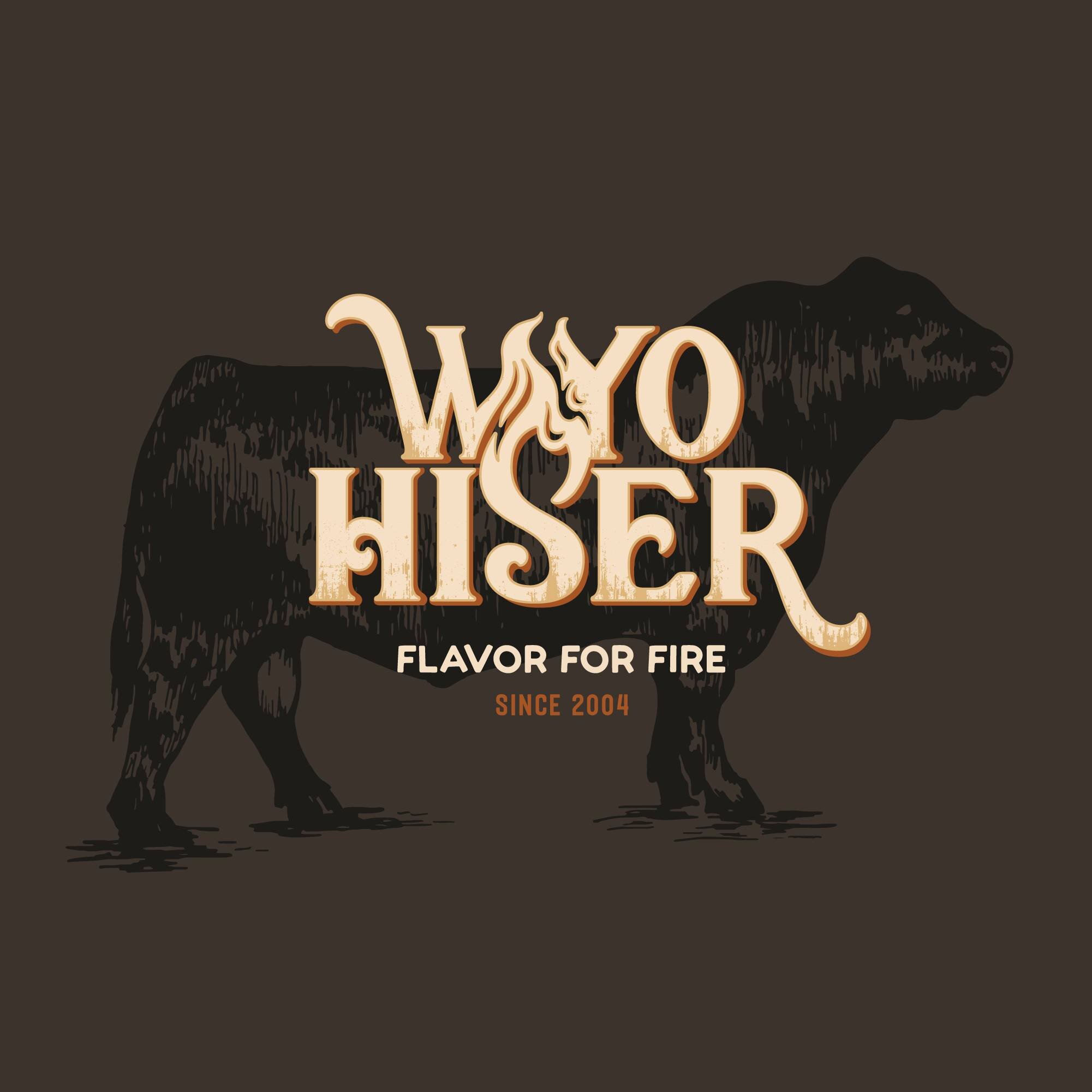 I've been working on several different branding pieces with @wyohiser these past few months, and I'm excited to showcase Tom and Brandi's updated logo, complete with a hand-drawn angus bull illustration and customized text elements 🔥🥩🧄🍴.

If you'