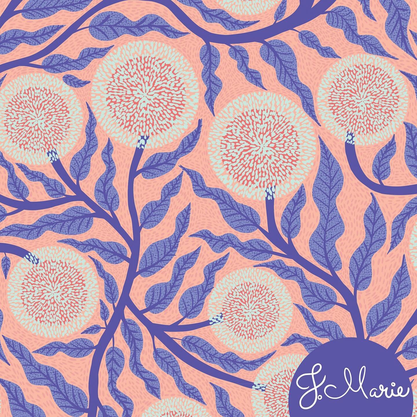 Join me for a pattern design tutorial for @patternobserver through their Textile Design Lab on Monday at 1pm est. Check out their IG for more info!
#patterndesign #textiledesignlab #patternobserver #seamlesspattern #repeatpattern #wallpaperwednesday