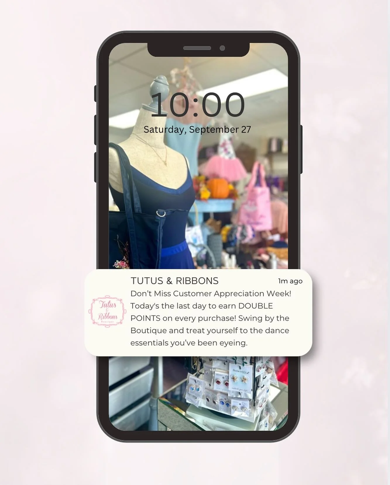 Dance essentials + DOUBLE POINTS = Yes, please!!
Come shop with us from 10 a.m - 4 p.m. today 🩰✨
&bull;
&bull;
#tutusandribbons #tutusandribbonssatx #double #points #boutique #saturday #sanantonio