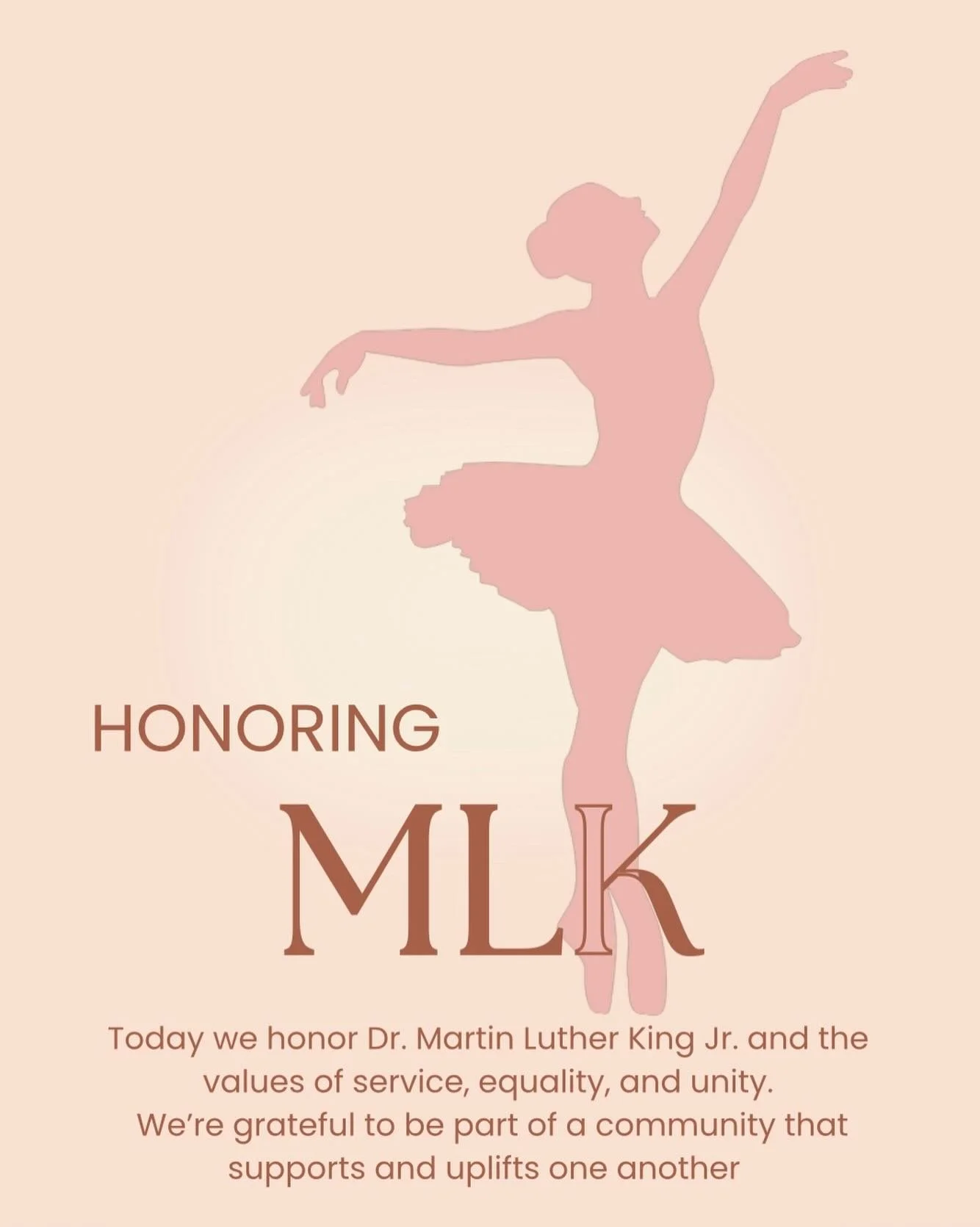 In observance of MLK Day, we are closed today 🤍 
We&rsquo;ll be open tomorrow and can&rsquo;t wait to see you.
&bull;
&bull;
#mlk #tutusandribbons #dancewearboutique #satx #sanantoniodance