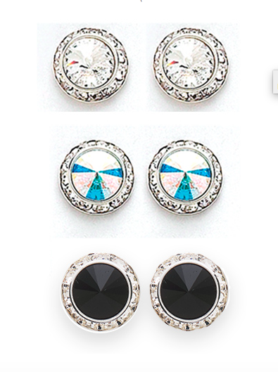Our performance earrings are made with genuine high quality crystals and surgical steel. They are hypoallergenic as well as nickel and lead free.Choose from post or clip.
13MM
Available a variety of other colors.