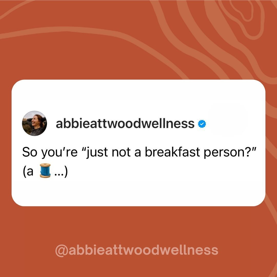 Swipe ➡️ because I have some compassionate questions 🫶🏼 TBH it might be time for me to rename my business to Abbie Attwood Breakfast. I seem to harp on this a lot 🤣&hearts;️

Of course: You can do whatever you want to do when it comes to feeding y