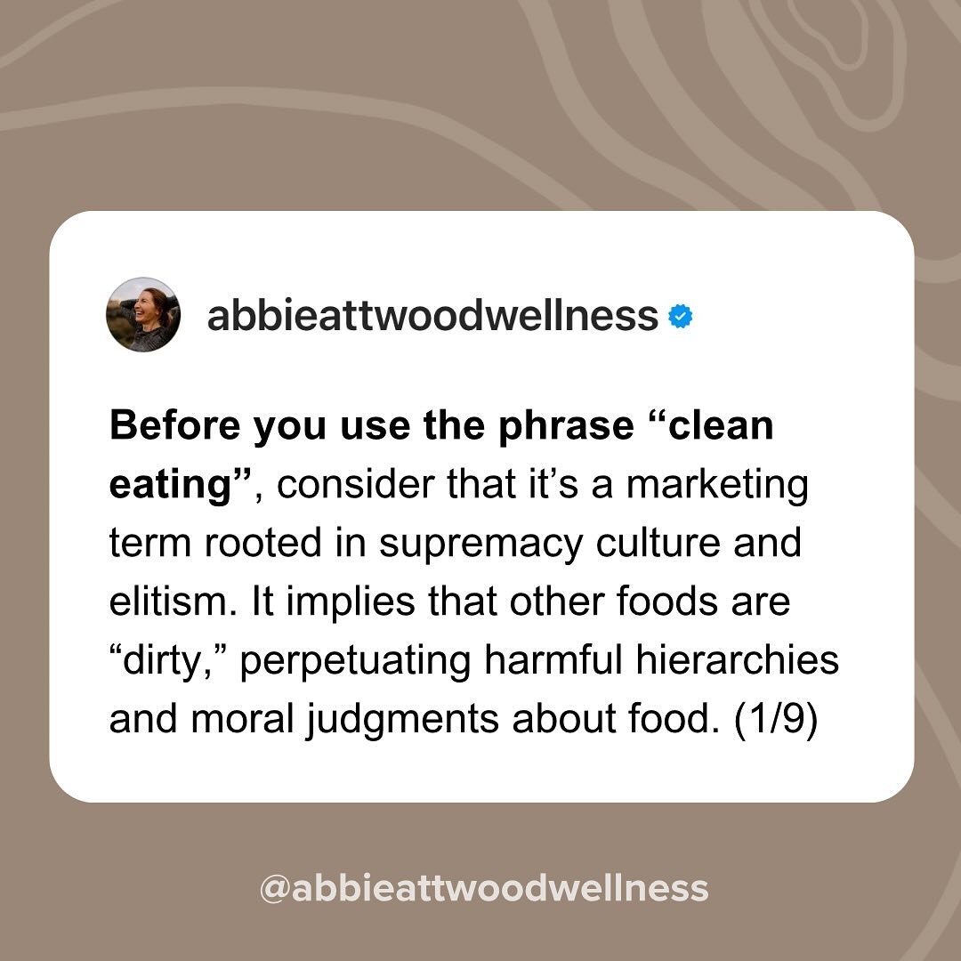 Food can be called by its name. Really, it can. And when we do that, we create emotional neutrality on an individual level, but also, inclusive and affirming experiences with food on a collective level. Language matters. &hearts;️

Image text reads:
