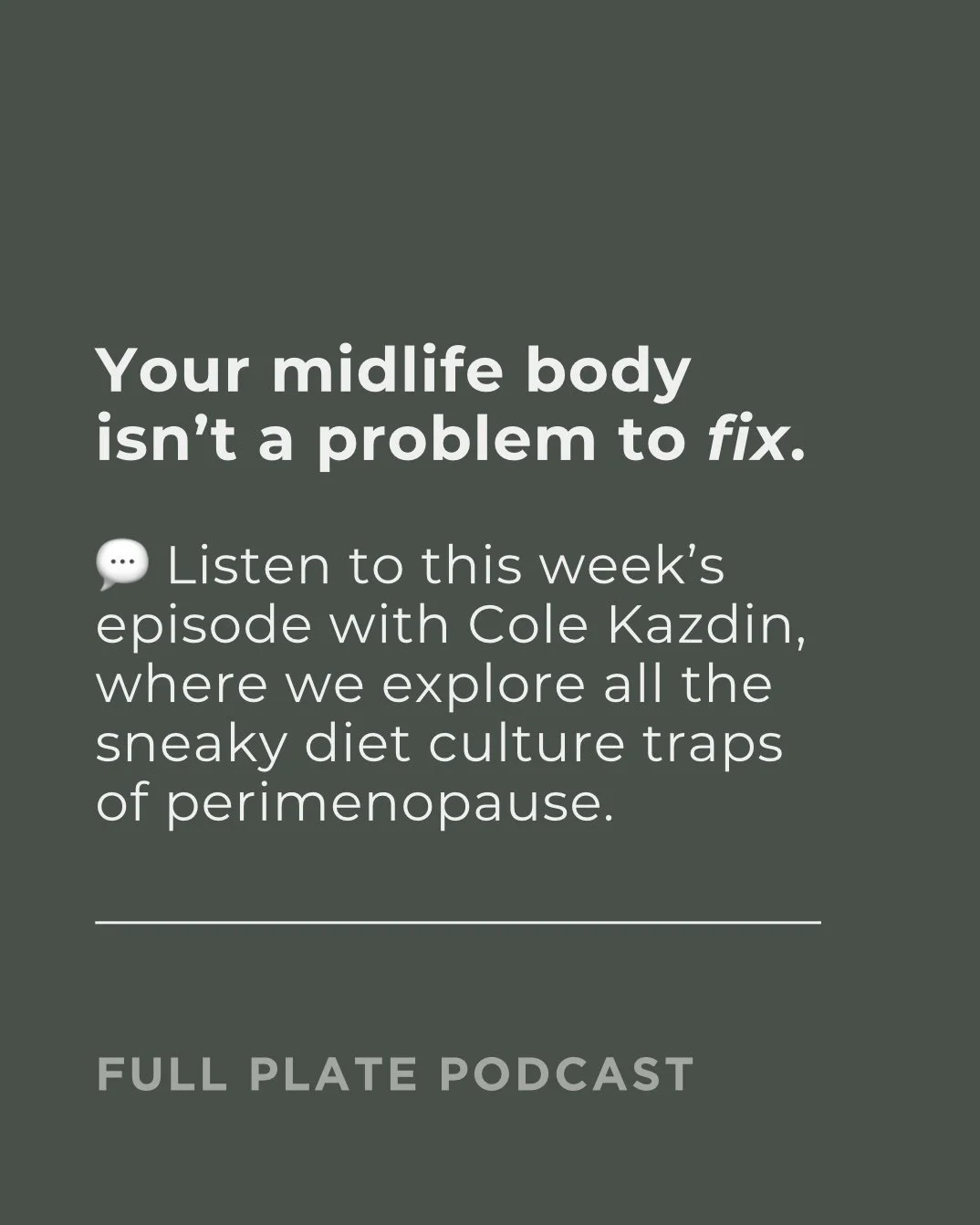 #197: Is Perimenopause a Diet Now? Talking Soft Pants and Midlife Wellness Traps with Cole Kazdin