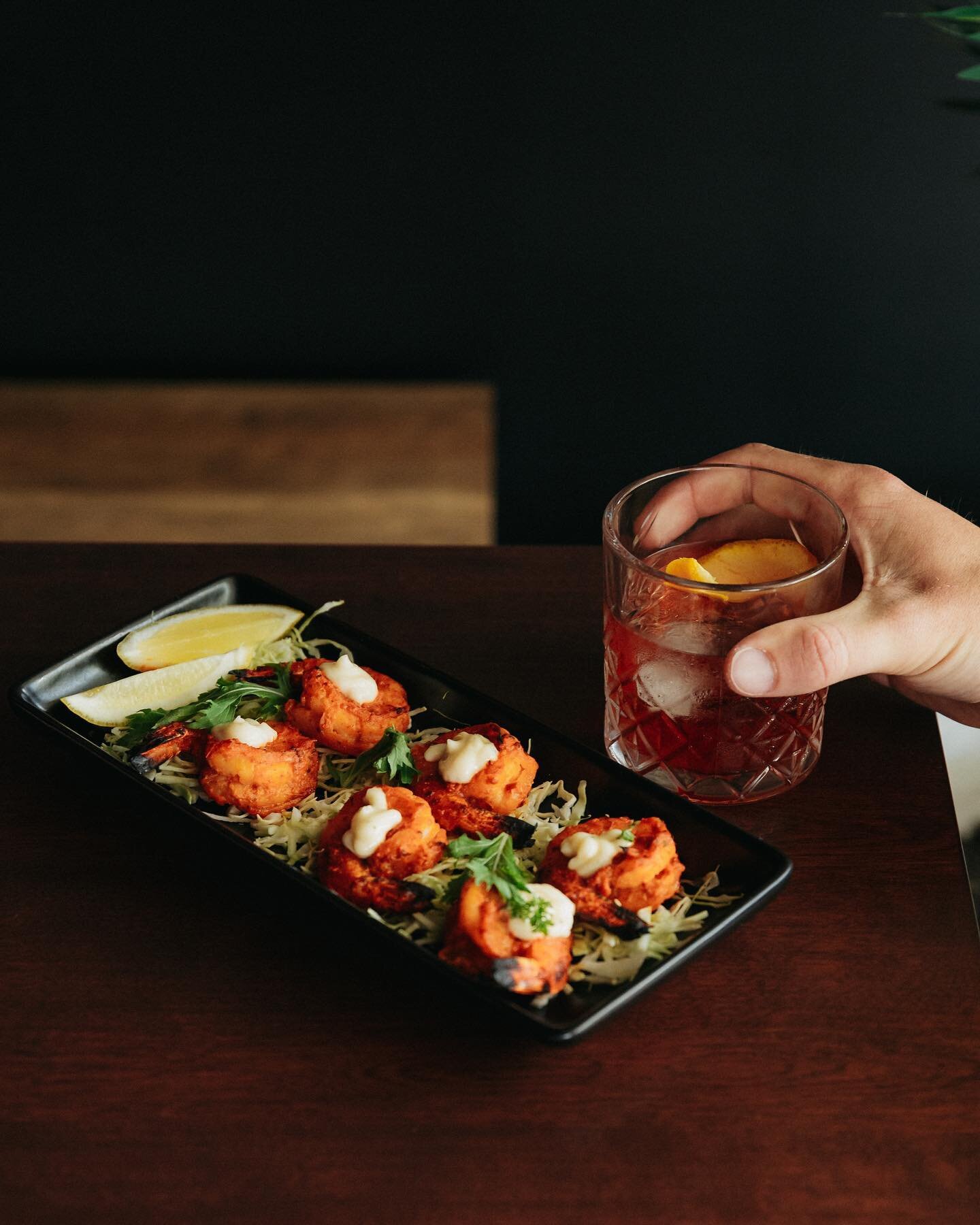 Our Gunpowder prawns with a glass of good times 🥃

#indianfood#indianrestaurant#ponsonby#auckland#aucklandeats