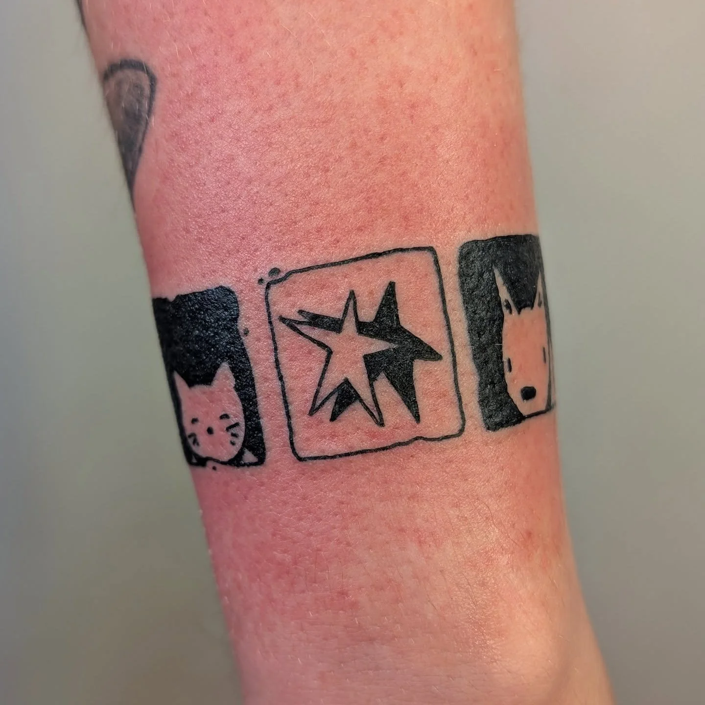 A fun tile set made recently, and a lovely combination too 🙂&zwj;↕️ one of my favourite parts about tattooing the tiles is seeing all the different combinations you come up with. Which ones different eyes are drawn to on the sheets and then all the 