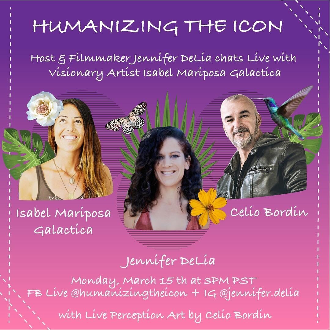Monday, March 15th at 3PM PST join us for another episode of Humanizing the Icon with the director of &ldquo;Why Not Choose Love? A Mary Pickford Manifesto&rdquo; Jennifer DeLia (@jennifer.delia), and Visionary Artist Isabel Mariposa Galactica (@isab