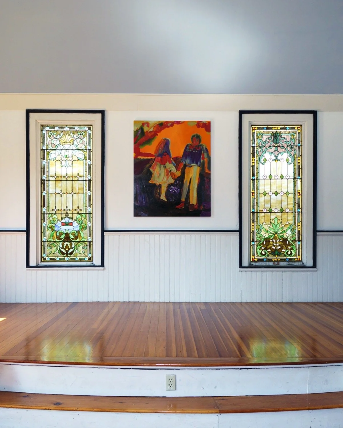 [Standing on the Moon, 2021, 40"x50"]