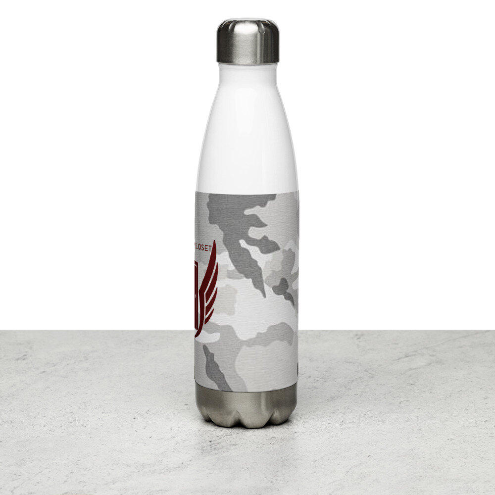 Camo Stainless Steel Water Bottle — The Track Closet