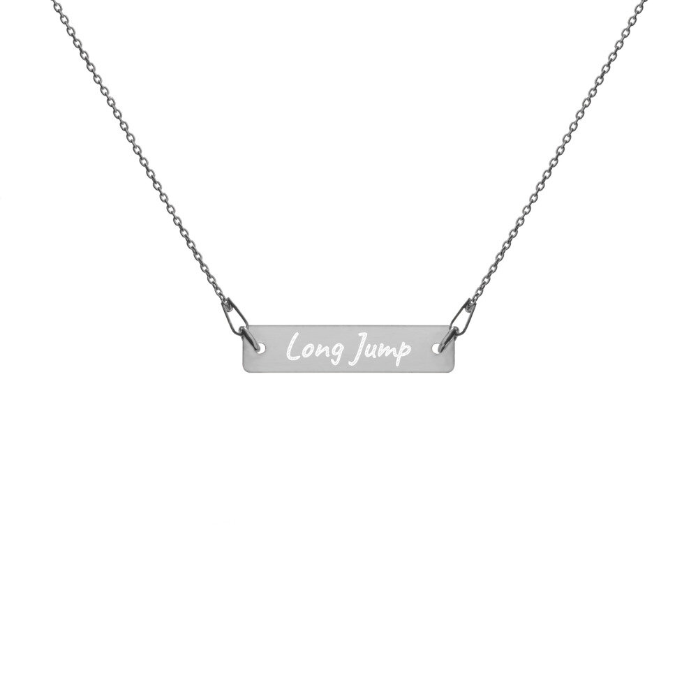 Javelin Engraved Chain Necklace — The Track Closet